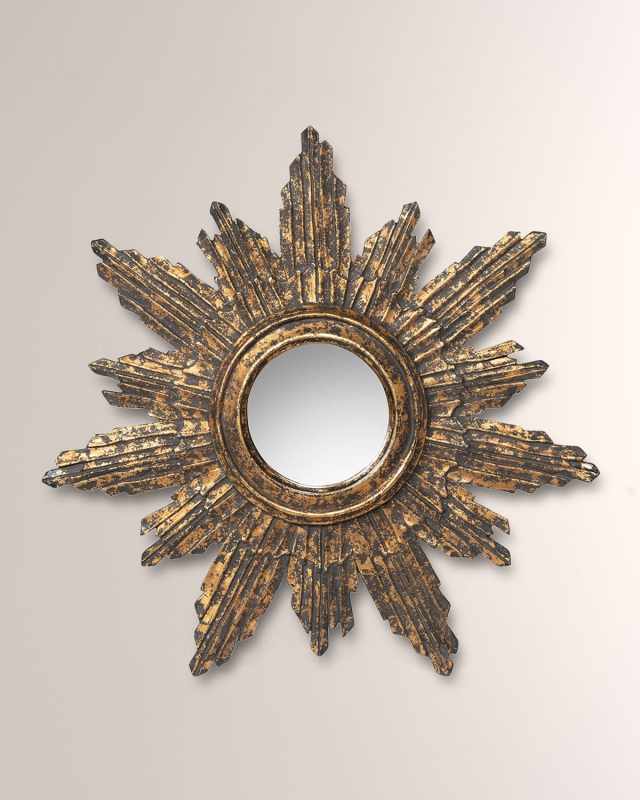 Saint-Michel Sunburst Wall Mirror, 23" Round